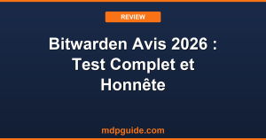 Bitwarden Avis 2026 : Test Complet et Honnête