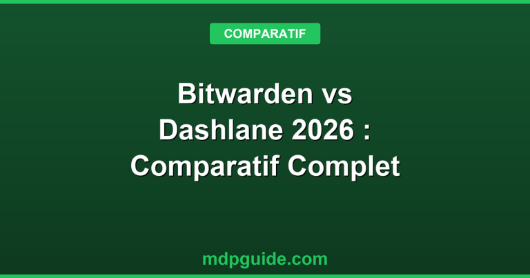Bitwarden vs Dashlane 2026 : Comparatif Complet des Gestionnaires de Mots de Passe