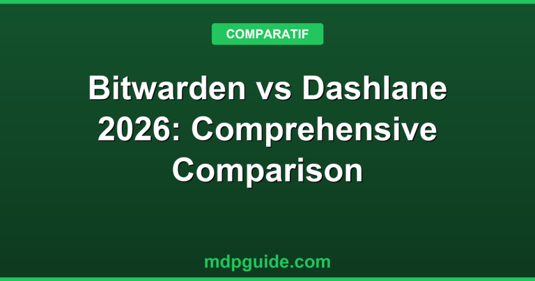 Bitwarden vs Dashlane 2026: Comprehensive Comparison