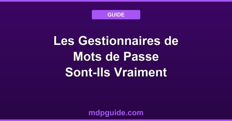 Les Gestionnaires de Mots de Passe Sont-Ils Vraiment Sûrs ? Guide Complet 2024