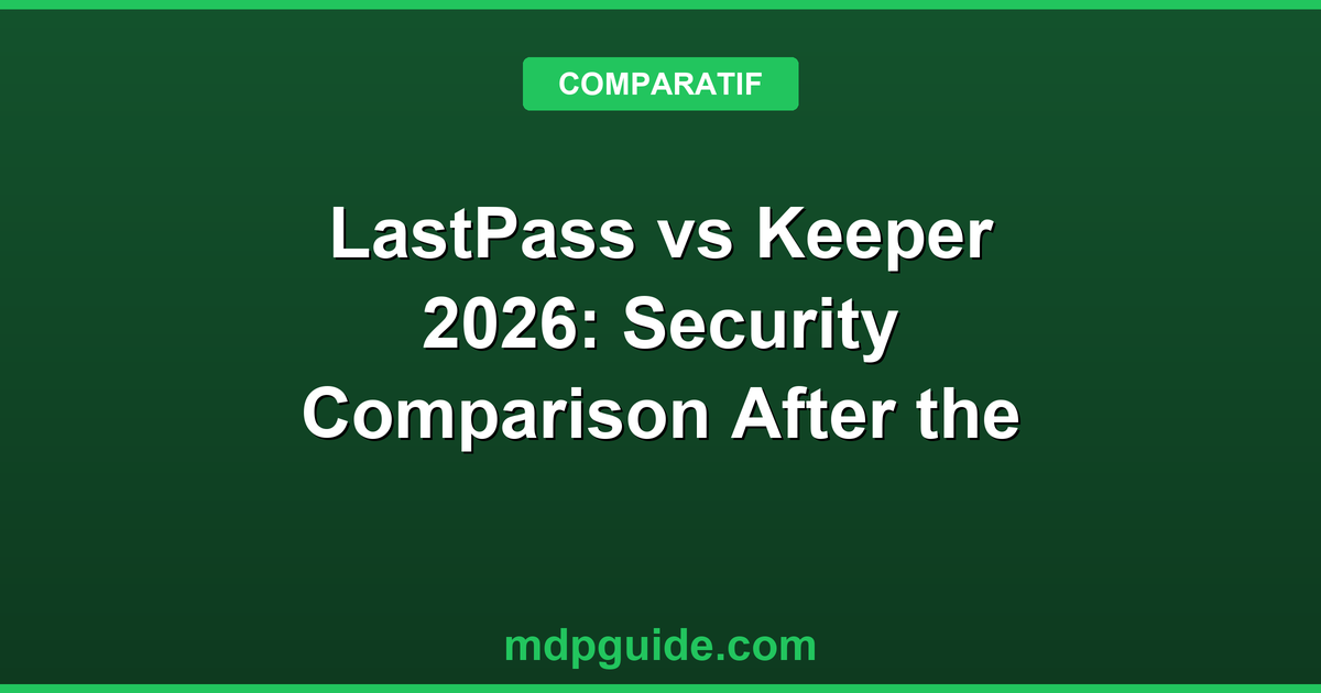 LastPass vs Keeper 2026: Security Comparison After the Breach