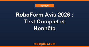 RoboForm Avis 2026 : Test Complet et Honnête