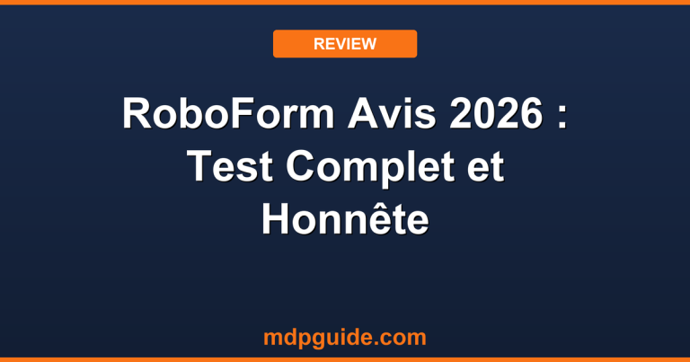 RoboForm Avis 2026 : Test Complet et Honnête