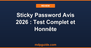 Sticky Password Avis 2026 : Test Complet et Honnête